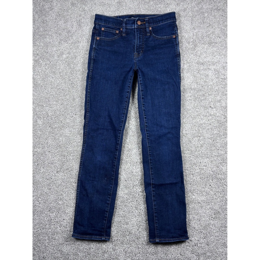 J Crew Womens Dark Wash Skinny Jeans Stretch Denim Casual Pants